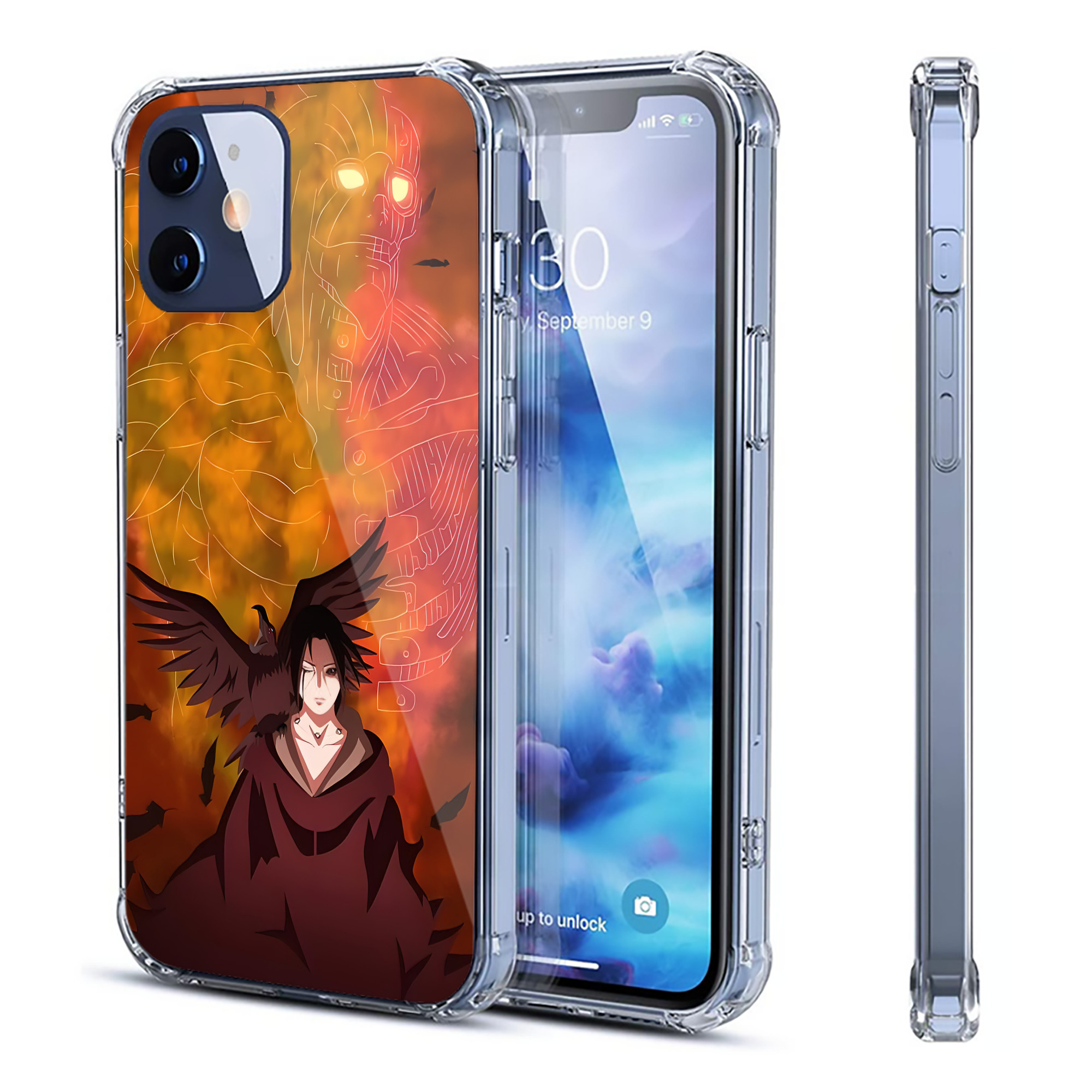 （画像用） NARUTO -ナルト- NARUTO -ナルト- 疾風伝 【iPhone 12シリーズ対応】透明スマホケース（クリアソフトケース）
